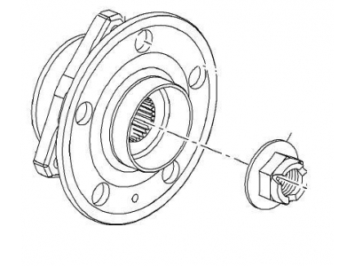 Rulment roata fata Opel Insignia original GM